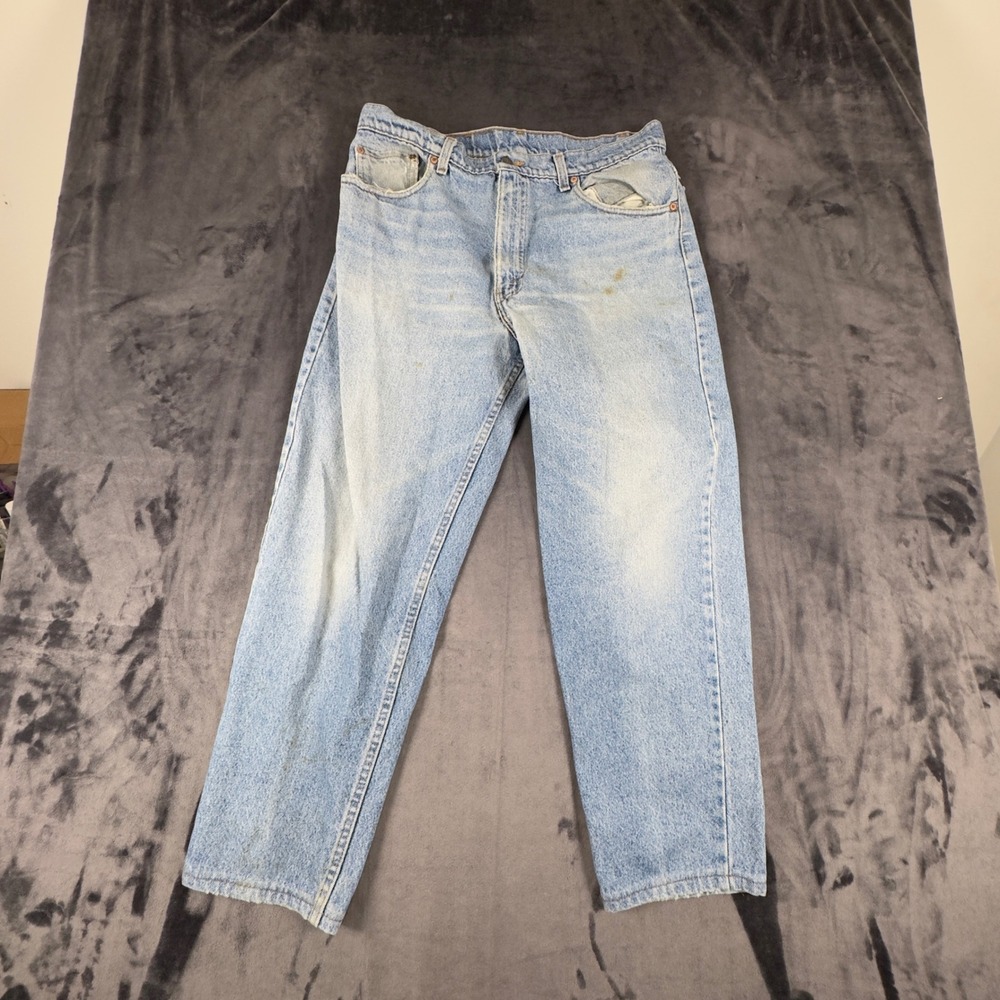 Levi 550 Jeans Mens 36x30 Light Wash Relaxed Fit Tapered Leg Denim 4344